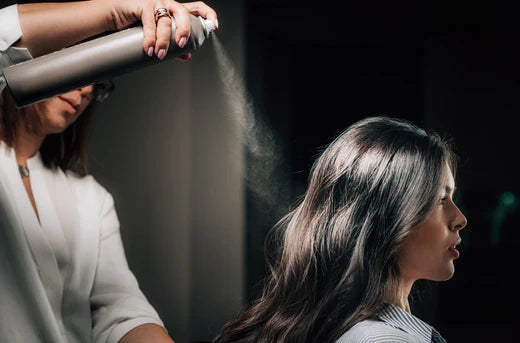 Can you use keratin hair fiber with hair styling products?