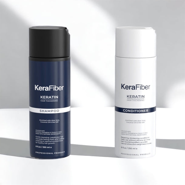 Hair Thickening Shampoo and Conditioner Set - KeraFiber UK