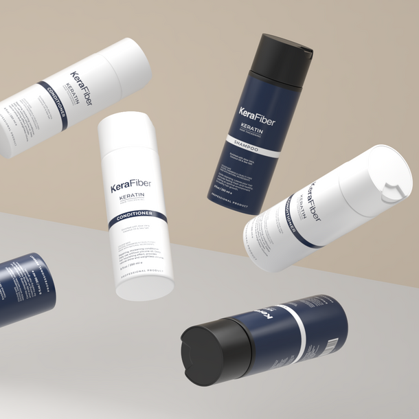 Hair Thickening Shampoo and Conditioner Set - KeraFiber UK